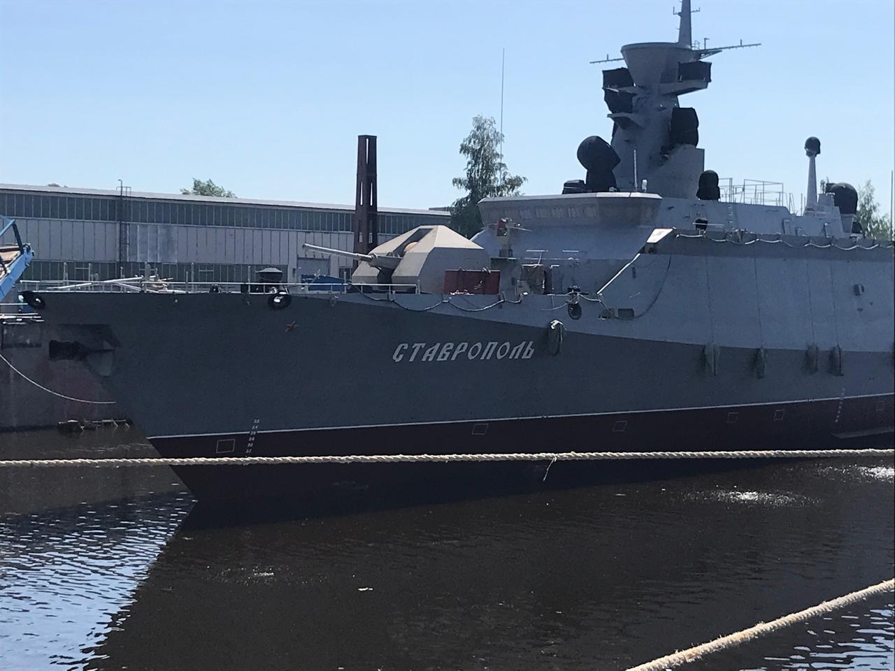 Новый ракетный корабль «Ставрополь», спущенный на воду в Татарстане, усилит  Балтийский флот